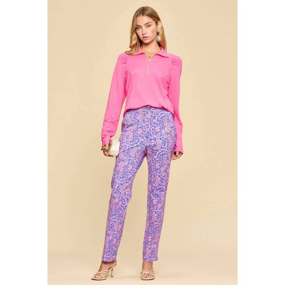 NEW DEAR SCARLETT relaxed straight leg pants in purple